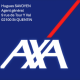 logo axa hugues blue logo axa hugues blue
